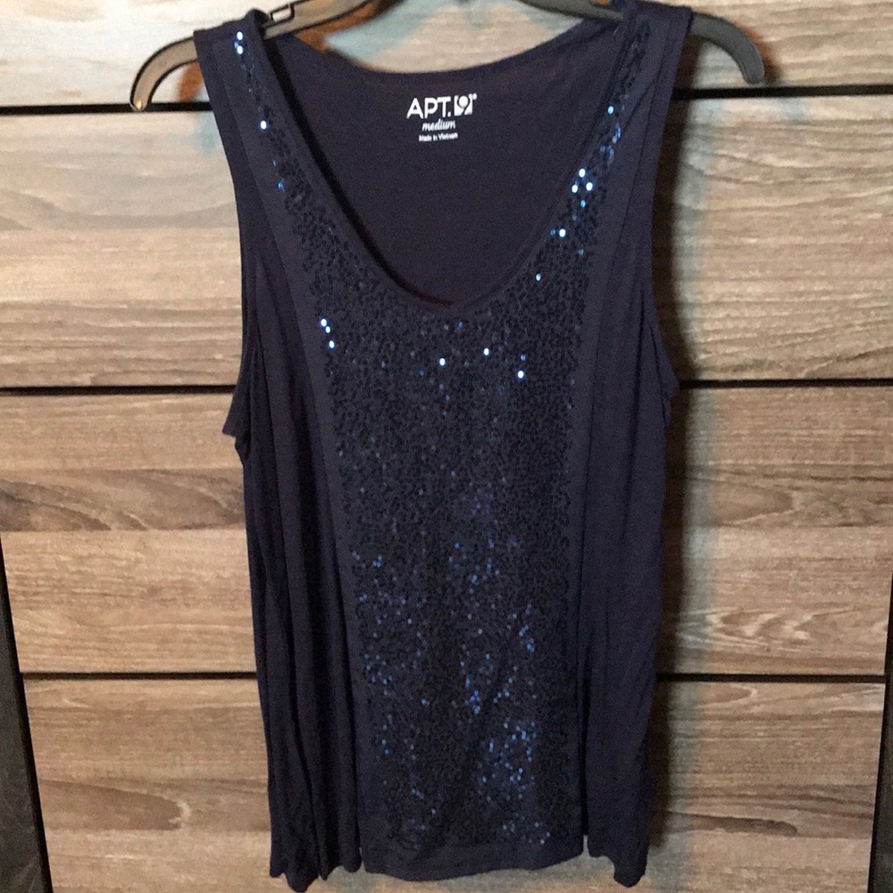 Apt. 9 Navy Sequin Tank